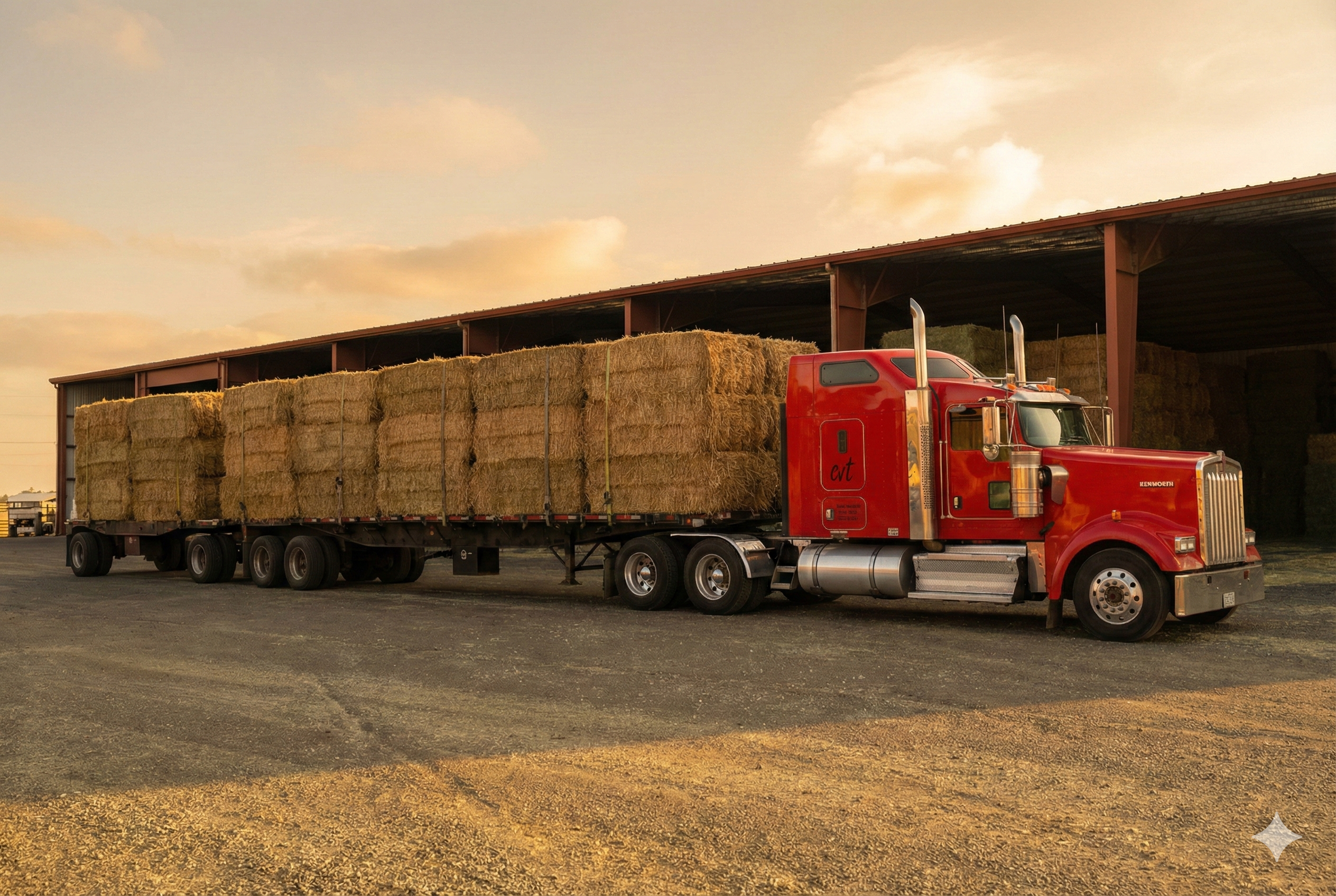 Hay hauling in the Yakima Valley